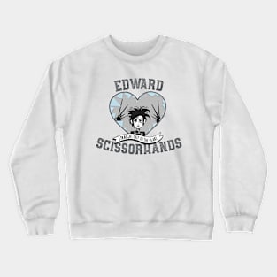 Tim Burton's Edward Scissorhands Straight Cut to the Heart. Crewneck Sweatshirt